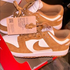 Nike Women's Sneakers in Tan and White